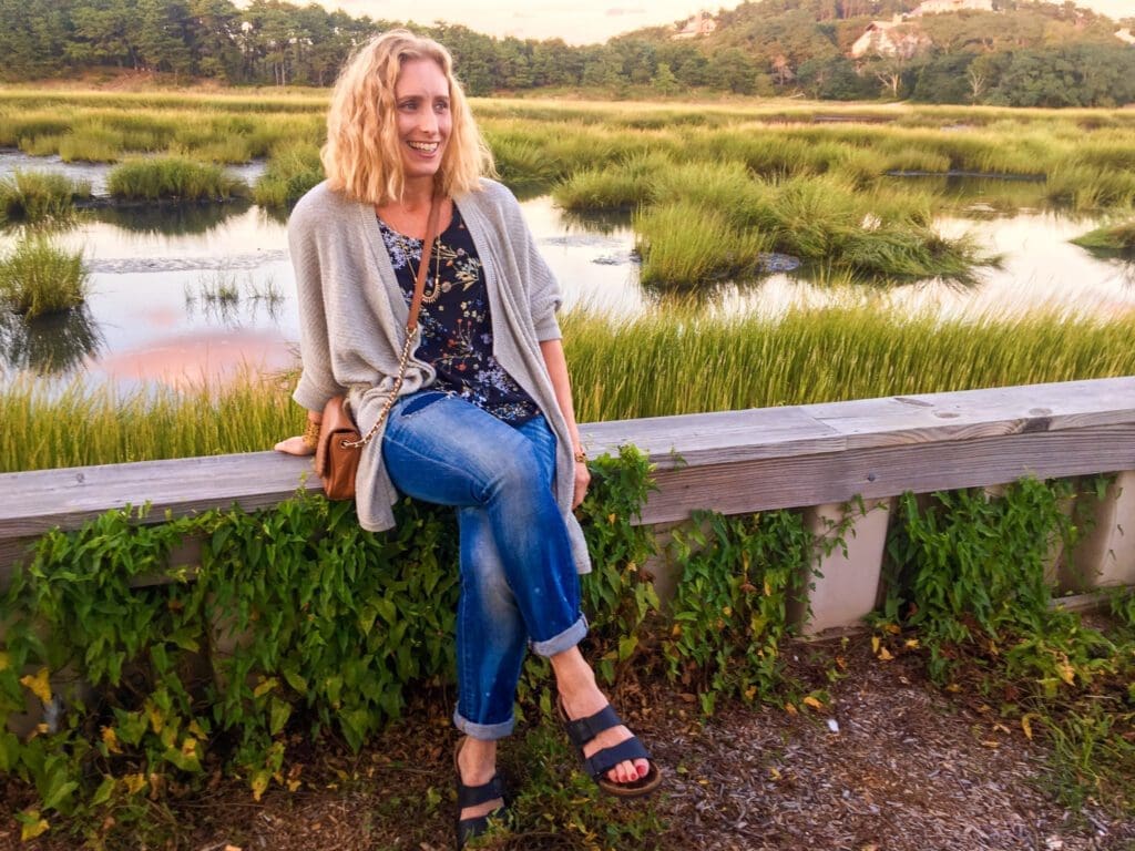 merry-enjoying-sunset-in-wellfleet