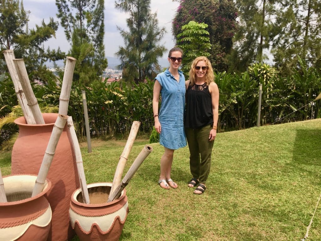 the beautiful gardens of the Hotel de Mille Collines