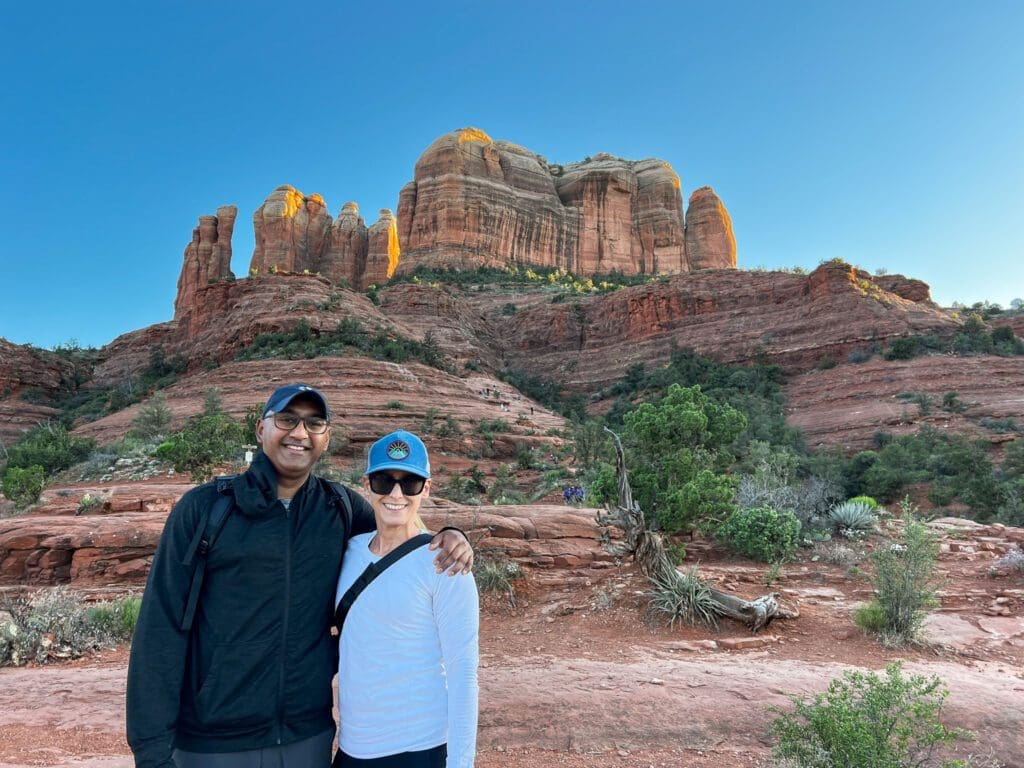 merry-and-prash-by-cathedral-rock-sedona-arizona